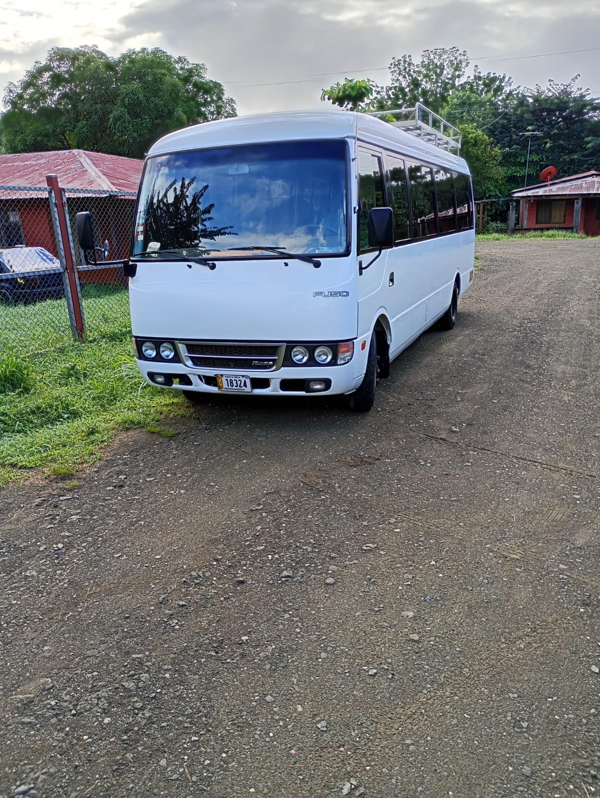Front view of transfer bus